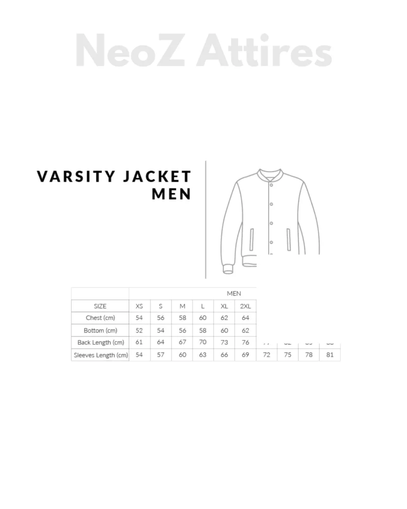 Unisex Varsity Jacket Casual Bomber Jacket Loose Fit Baseball Jacket - Image 2