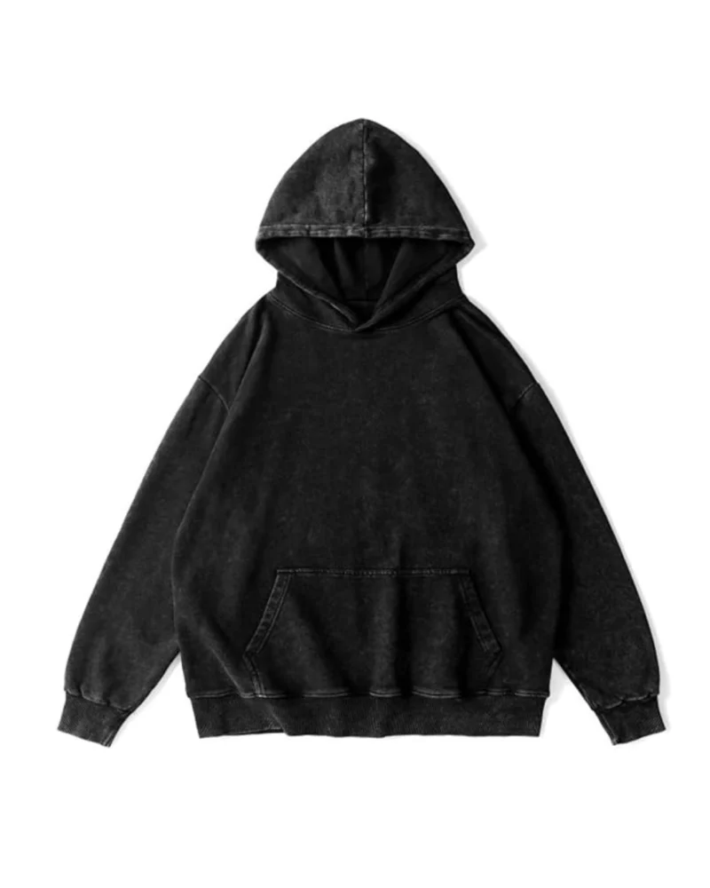 Stone Black Unisex Oversized Hoodie