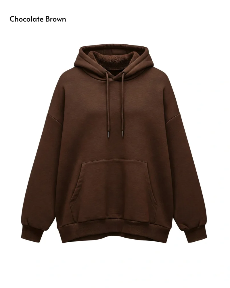 Chocolate Brown Unisex Oversized Hoodie