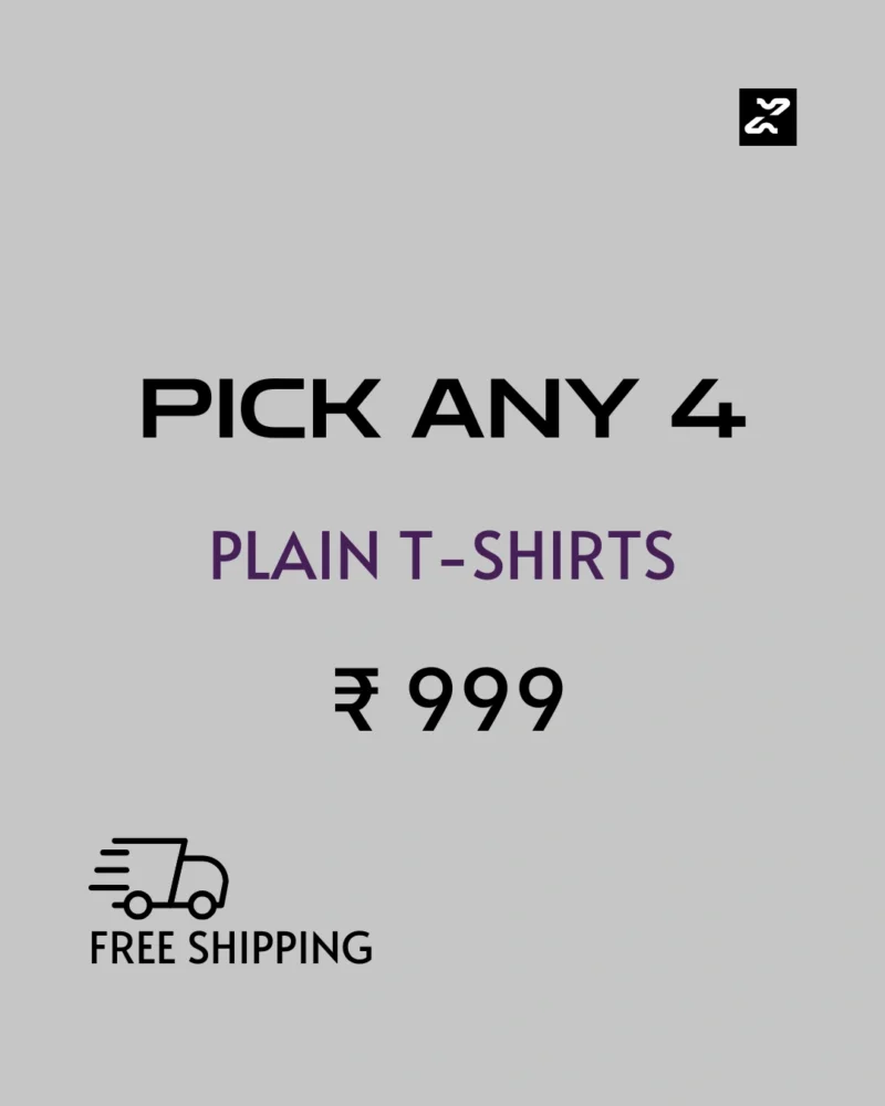 Pick Any 4 - Classic Plain T-Shirt Combo - Image 16